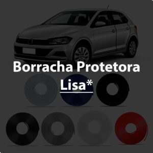 Guarnição Proteção Flexivel Autoadesiva - Incolor 10 Metros Preto