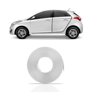 Guarnição Flexível Autoadesiva - 10 Metros Cromado