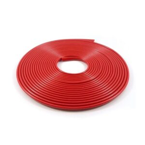 Guarnição Proteção Flexivel Autoadesiva - Incolor 10 Metros Vermelho
