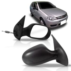 Retrovisor Palio 2011 2012 2013 2014 Com Controle 2 Portas Lado Direito