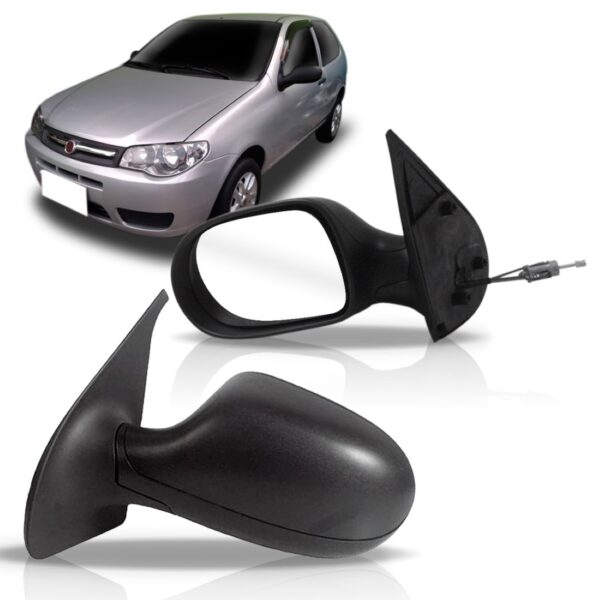 Retrovisor Palio 2011 2012 2013 2014 Com Controle 2 Portas Lado Esquerdo