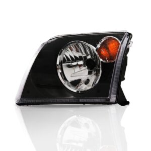 Farol Ecosport 2003 A 2008 Mascara Negra Pisca Ambar Ld Esquerdo/motorista