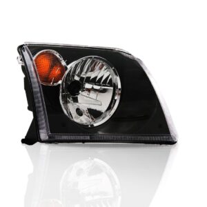 Farol Ecosport 2003 A 2008 Mascara Negra Pisca Ambar Ld Esquerdo/motorista