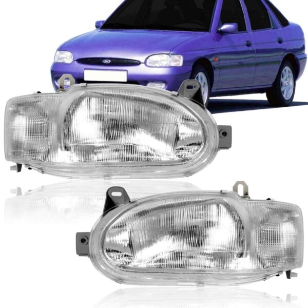 Farol Escort Zetec Perua Sw 1997 1998 1999 00 01 02 1ª Linha Esquerdo/motorista