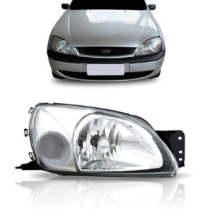Farol Fiesta Courier 2000 A 2012 Pisca Cristal 1ª Linha - Direito/passageiro