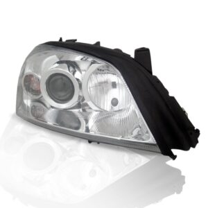 Farol Astra 2003 04 05 06 07 2012 Foco Duplo Máscara Cromada Lado Direito