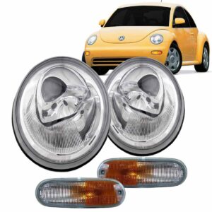 Farol Para New Beetle 1998 99 2000 01 02 03 04 2005 1ª Linha Direito/passageiro