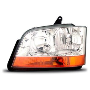 Farol S10 2003 A 2004 Cromado Pisca Ambar 1ª Linha Esquerdo/motorista