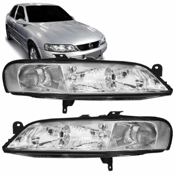Farol Vectra 2000 2001 2002 2003 2004 2005 Cromado 1ª Linha Esquerdo/motorista