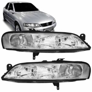 Farol Vectra 2000 2001 2002 2003 2004 2005 Cromado 1ª Linha Esquerdo/motorista