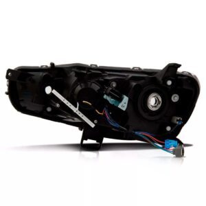 Farol Lancer 2011 2012 2013 2014 15 Foco Duplo Mascara Negra Lado Direito