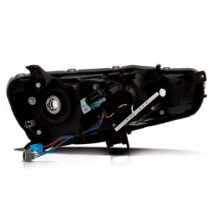 Farol Lancer 2011 2012 2013 2014 15 Foco Duplo Mascara Negra Lado Esquerdo