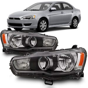 Farol Lancer 2011 2012 2013 2014 15 Foco Duplo Mascara Negra Lado Esquerdo