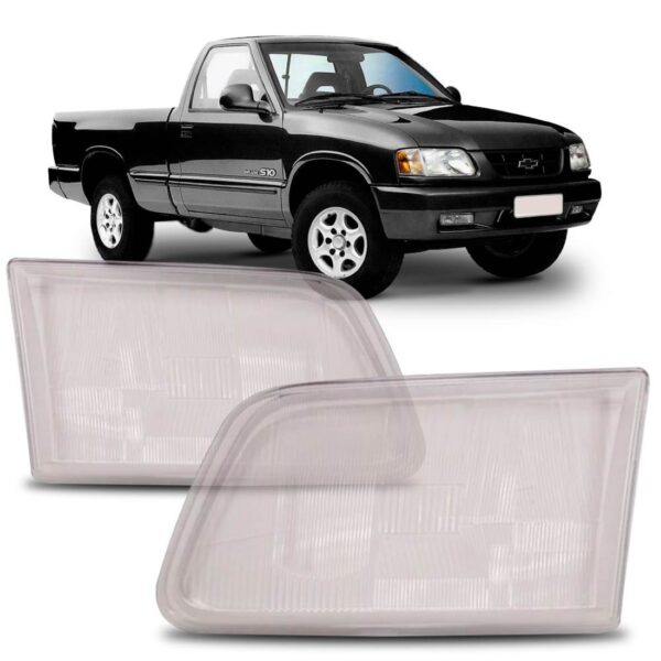 Lente Do Farol S10 Blazer 1996 97 98 1999 2000 Acrílica Direito