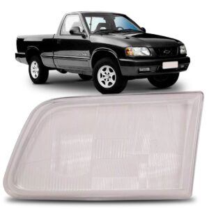 Lente Do Farol S10 Blazer 1996 1997 1998 1999 2000 Lado Esquerdo