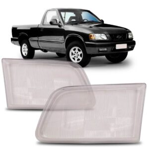 Lente Do Farol S10 Blazer 1996 1997 1998 1999 2000 Lado Esquerdo