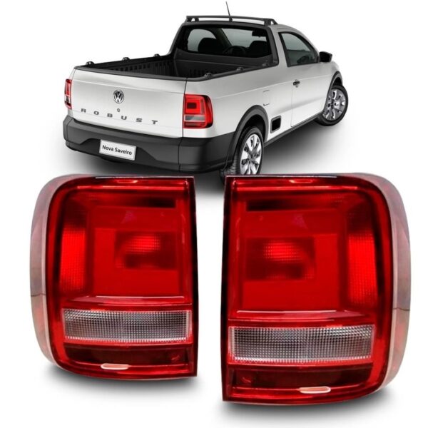 Lanterna Saveiro G7 2016 2017 2018 2019 2020 2021 Bicolor Lado Esquerdo