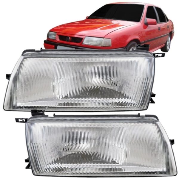 Farol Vectra 1993 1994 1995 1996 Cromado 1ª Linha - Direito/passageiro