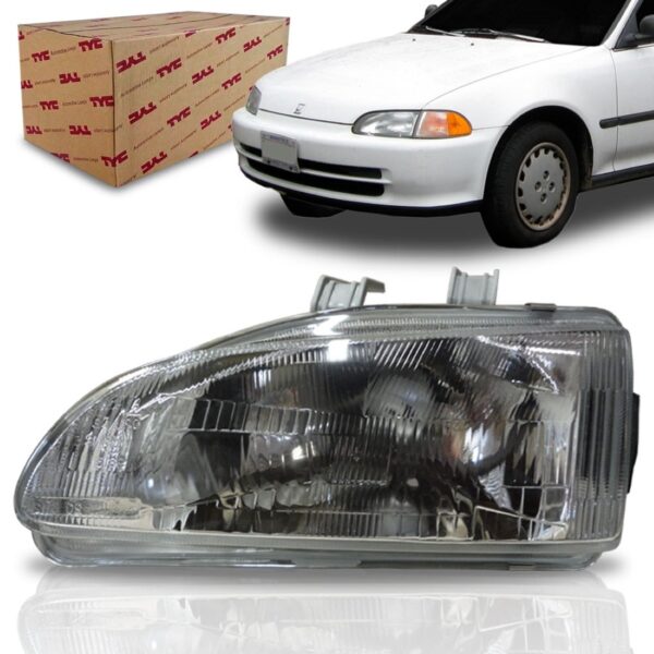 Farol Civic Hatch 1992 1993 1994 1995 Foco Simples 1ª Linha Esquerdo/motorista