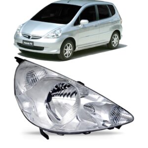 Farol Honda Fit 03 2004 2005 2006 2007 2008 Cromado 1ª Linha Direito/passageiro
