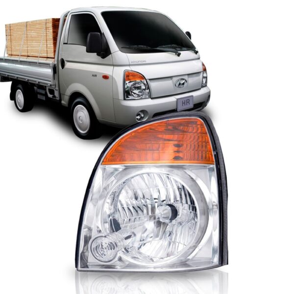 Farol Hr 2004 2005 2006 2007 08 09 10 2011 Cromado 1ª Linha Esquerdo/motorista