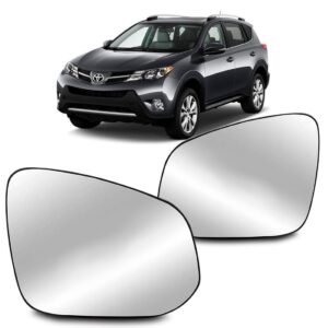 Lente Retrovisor Rav4 2013 A 2017 Com Base. Lado Direito