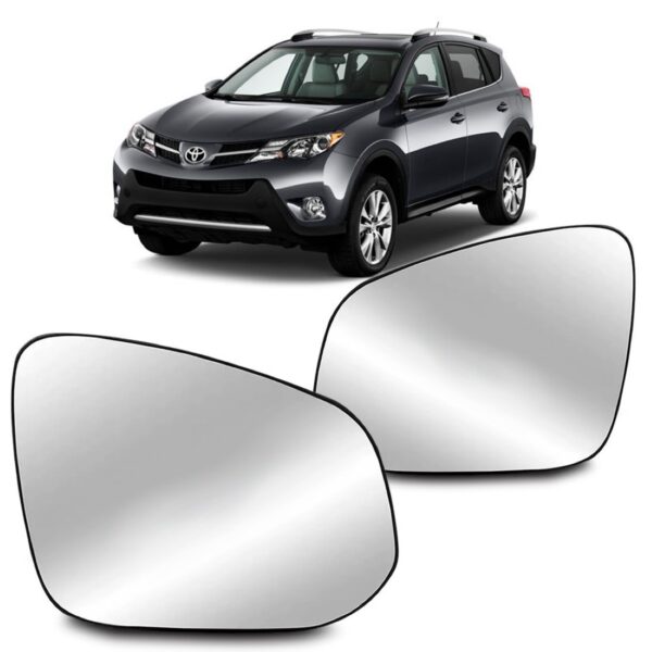 Lente Retrovisor Rav4 2013 A 2017 Com Base. Lado Direito