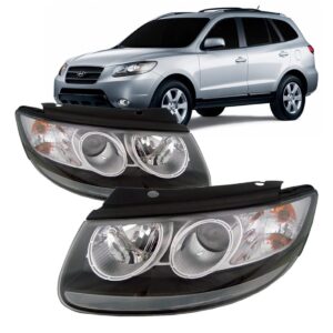 Farol Santa Fe 2007 2008 2009 2010 Mascara Negra Ld Direito