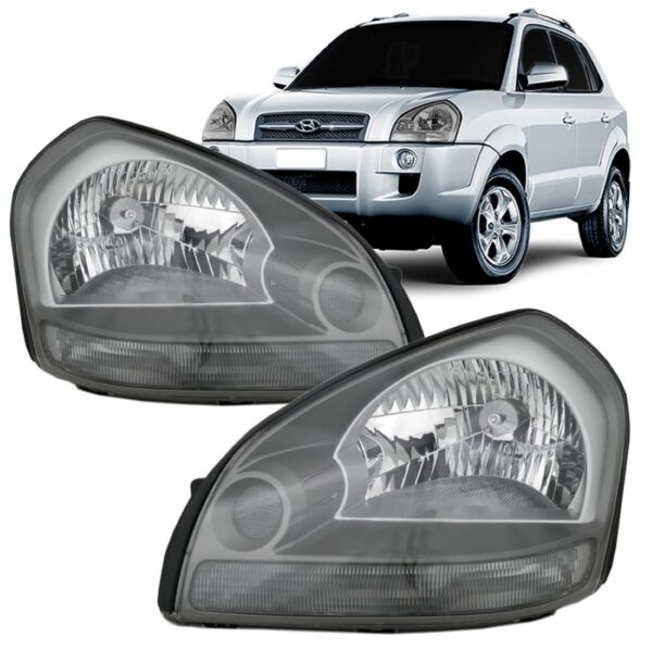 Farol Tucson 04 05 06 07 08 09 10 12 13 14 Cristal 1ª Linha - Direito/passageiro