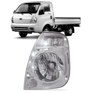 Farol Kia Bongo 2006 2007 08 09 10 10 Pisca Cristal 1ª Linha Esquerdo/motorista