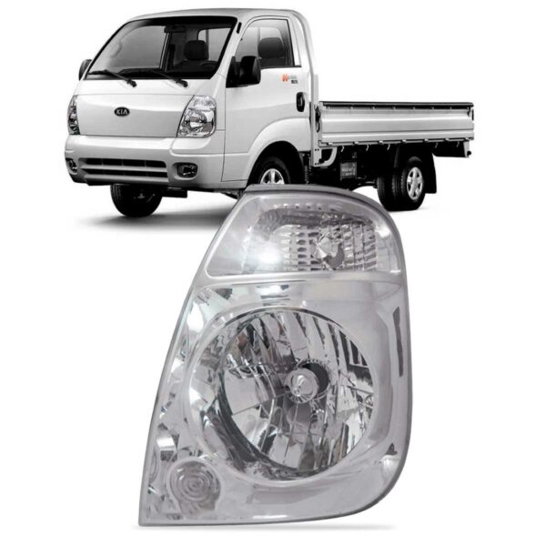 Farol Kia Bongo 2006 2007 08 09 10 10 Pisca Cristal 1ª Linha Esquerdo/motorista