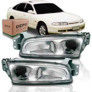 Farol Mazda 626 1993 1994 1995 1996 1997 Cromado 1ª Linha Esquerdo/motorista