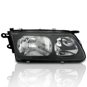 Farol Mazda 626 1998 1999 2000 Cromado Lente Lisa Acrílico Lado Direito