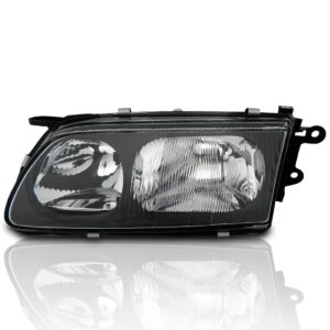 Farol Mazda 626 1998 1999 2000 Cromado Lente Lisa Acrílico Lado Esquerdo