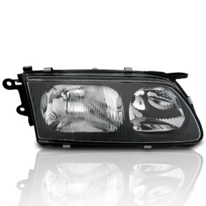 Farol Mazda 626 1998 1999 2000 Cromado Lente Lisa Acrílico Lado Esquerdo