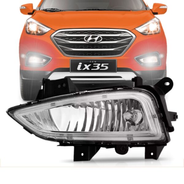Farol Milha Auxiliar Ix35 2015 2016 2017 2018 2019 1ª Linha Cristal Le