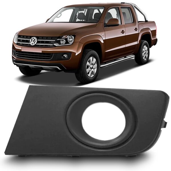 Moldura Milha Auxiliar Amarok 2010 Até 2016 Com Furo Lado Esquerdo