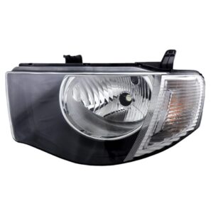 Farol L200 Triton 08 09 10 2011 2012 Mascara Negra 1ª Linha Esquerdo/motorista