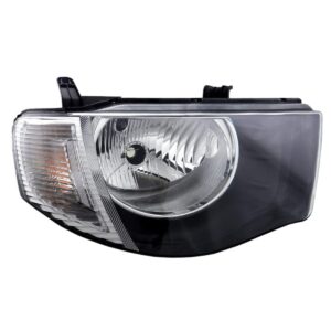 Farol L200 Triton 08 09 10 2011 2012 Mascara Negra 1ª Linha Esquerdo/motorista