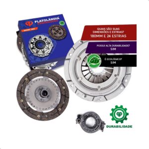 Kit De Embreagem Fusca 1300 1973 74 75 A 1986 Gol Bx 1300