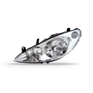 Farol Peugeot 307 2003/ Cromado Com Auxiliar 1ª Linha Esquerdo/motorista