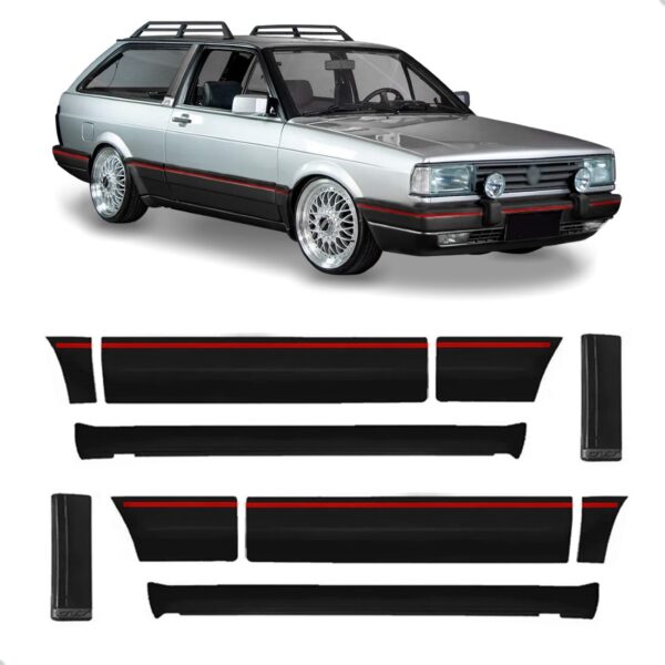 Jogo Friso Gol Quadrado 88... Adaptavel Gol Gts Preto