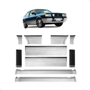 Jogo Friso Gol Quadrado 88 A 97 Adaptavel Gti Preto Cinza