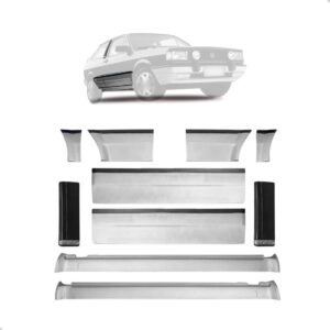 Jogo Friso Gol Quadrado 88 A 97 Adaptavel Gti Preto Cinza