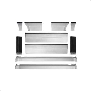 Jogo Friso Gol Quadrado 88 A 97 Adaptavel Gti Preto Cinza