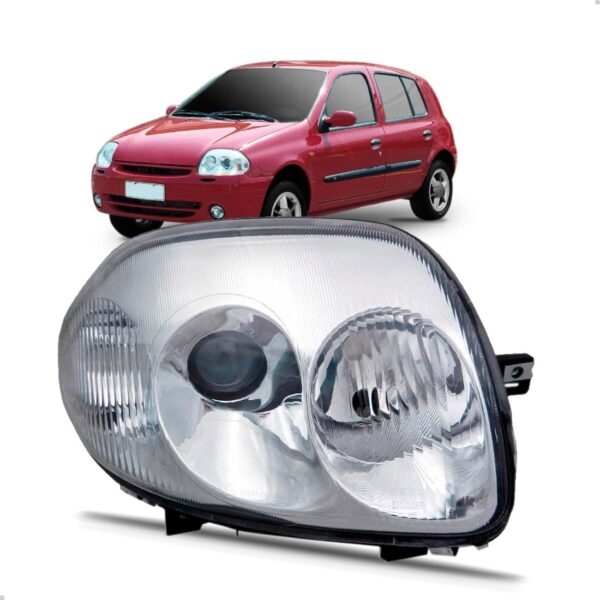 Farol Clio 2000 2001 2002 Foco Duplo 1ª Linha Direito/passageiro