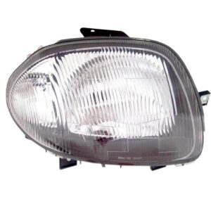 Farol Clio 1999 A 2001 Cromado Foco Simples 1ª Linha - Direito/passageiro