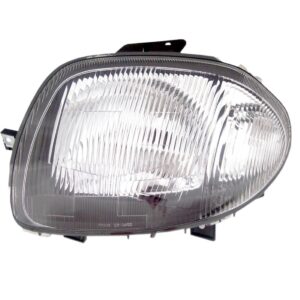 Farol Clio 1999 A 2001 Cromado Foco Simples 1ª Linha - Esquerdo/motorista