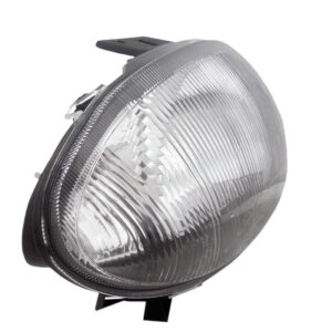 Farol Clio 1999 A 2001 Cromado Foco Simples 1ª Linha - Esquerdo/motorista