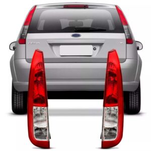 Lanterna Traseira Ford Fiesta Hatch 2008 A 2014 Bicolor Lado Direito